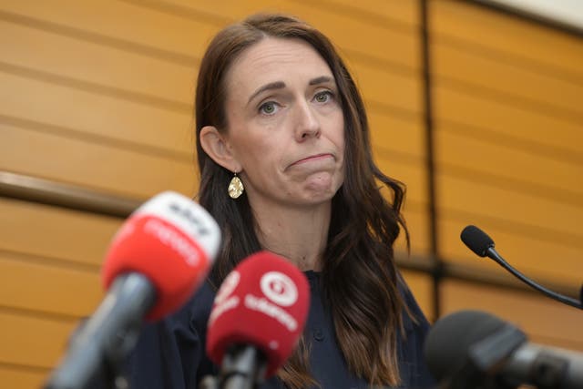 <p>Prime minister Jacinda Ardern announces her resignation at the War Memorial Centre on 19 January, 2023 in Napier, New Zealand</p>