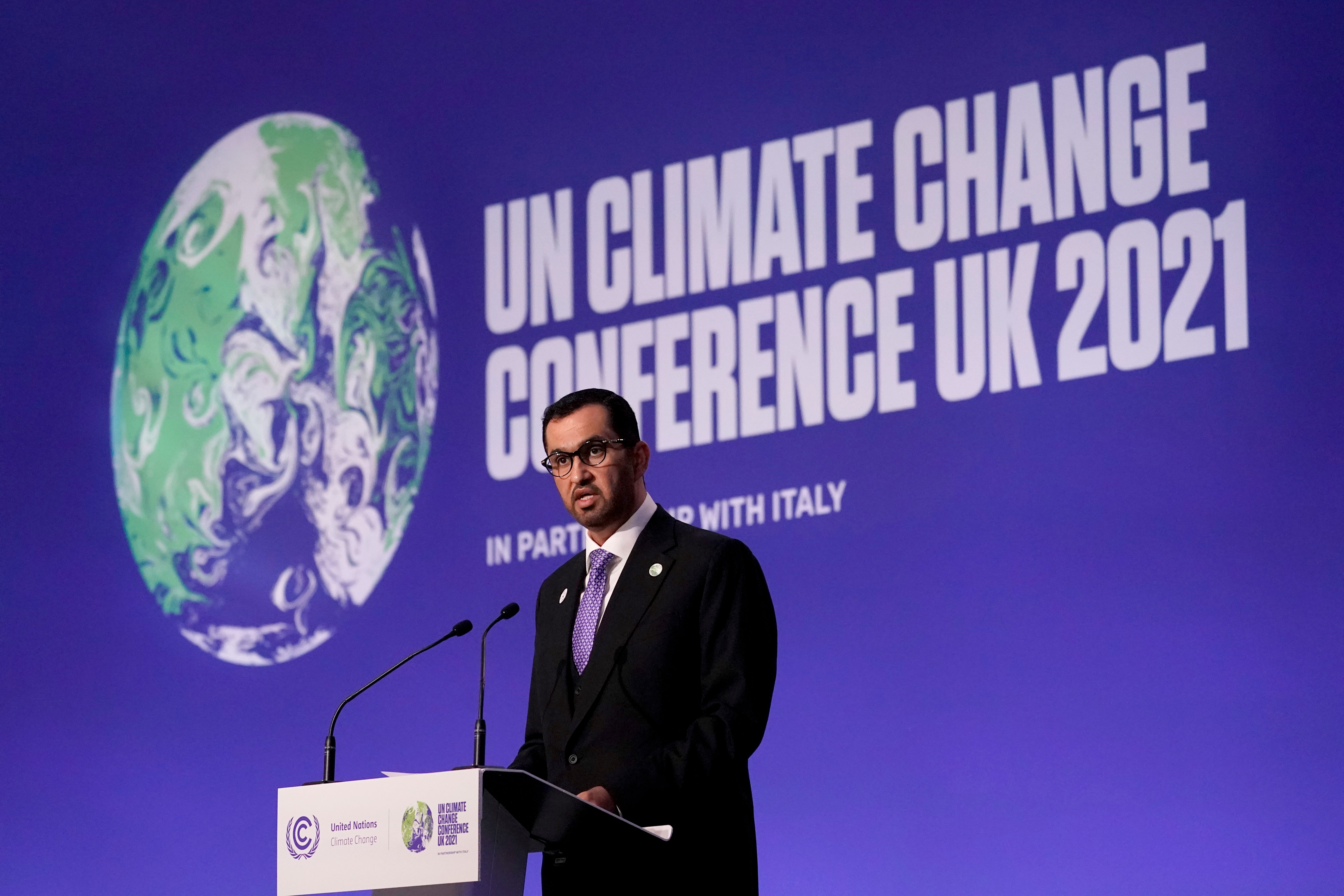 UAE’s Ahmed Al Jaber, pictured at Cop26 in Glasgow