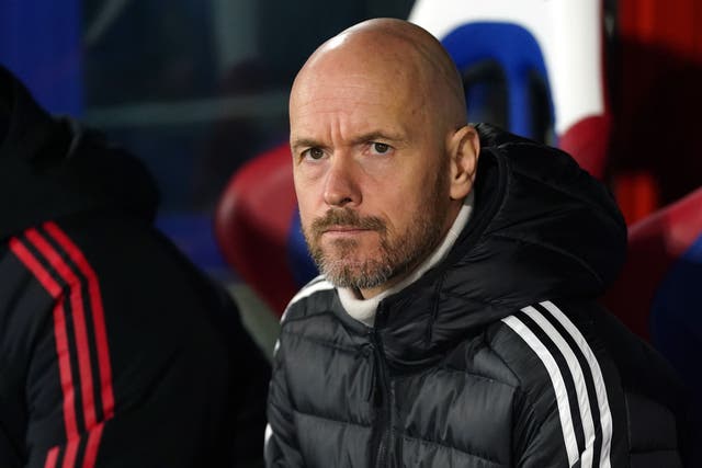 Erik ten Hag is looking to mastermind another win against Arsenal (Adam Davy/PA)