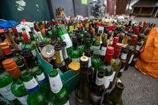 Criticism over failure to include glass in deposit return scheme for bottles