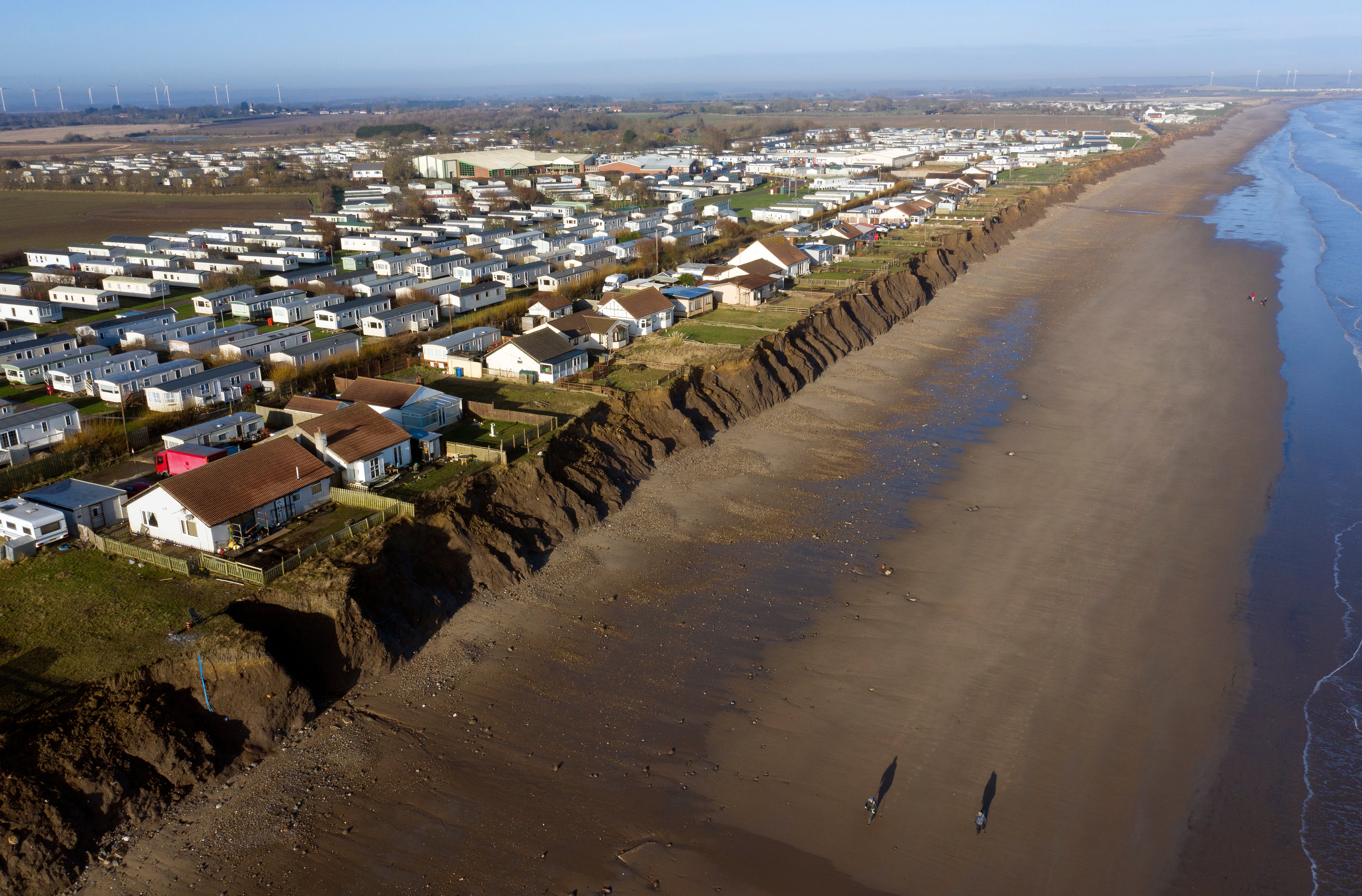 Other parts of England are also seeing coastal erosion, includng the East Riding of Yorkshire