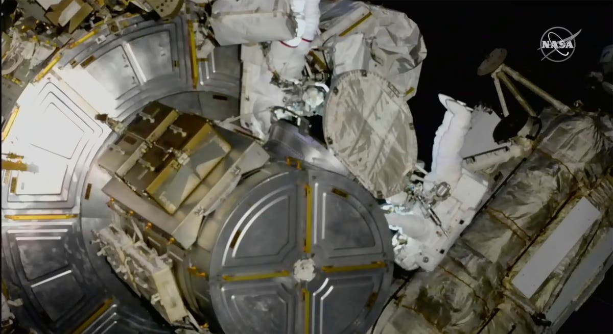 First Native American woman in space steps out on spacewalk | The ...
