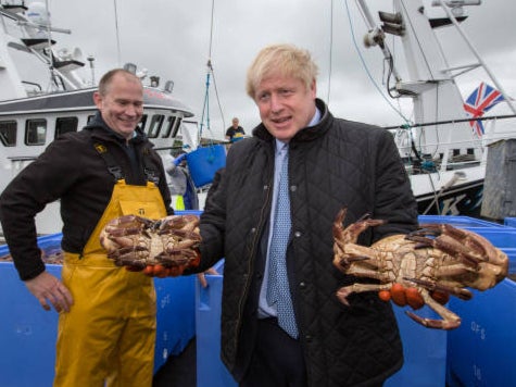 Boris Johnson on a trip to Orkney