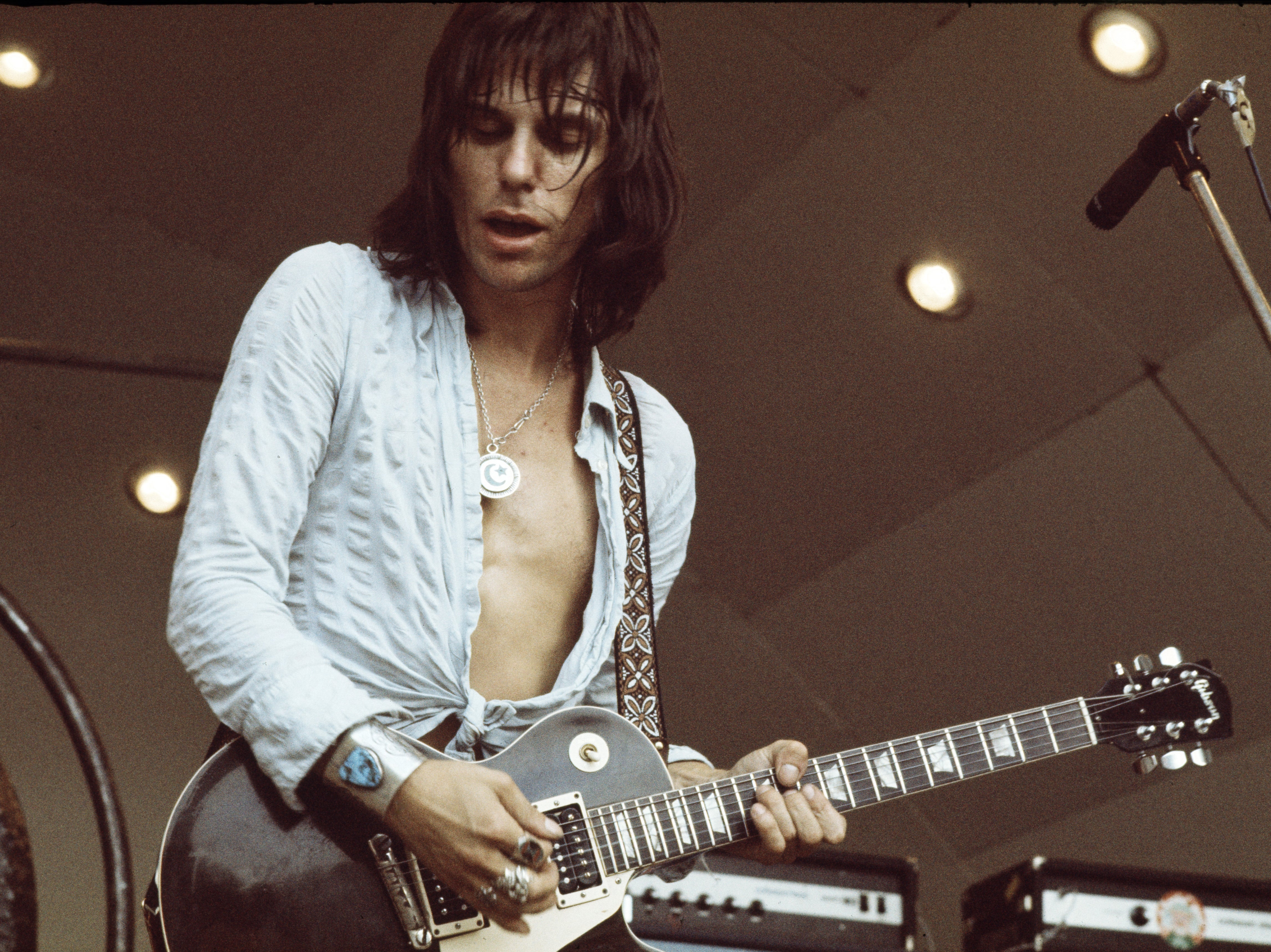 Jeff Beck performing at a Crystal Palace Garden Party in 1972