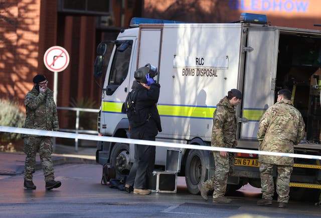 Man arrested on firearms and explosives terror offences as bomb squad ...