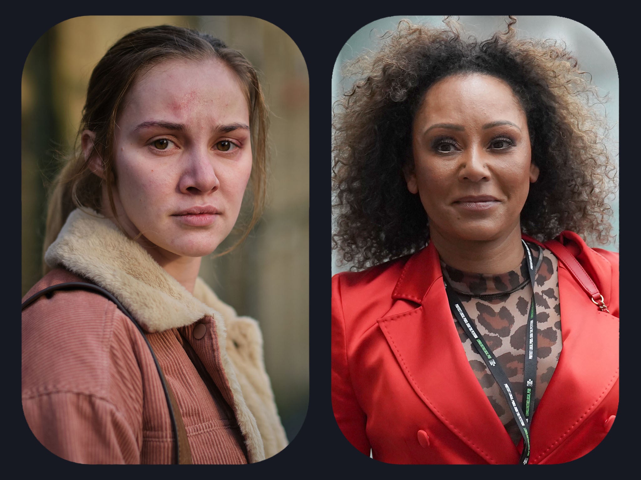 Mel B on how Happy Valleys domestic abuse storyline resonates with her own trauma Glassy-eyed and battered