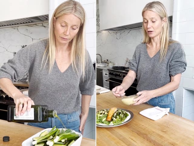 <p>Gwyneth Paltrow sparks criticism after describing salmon salad as a ‘detox’</p>