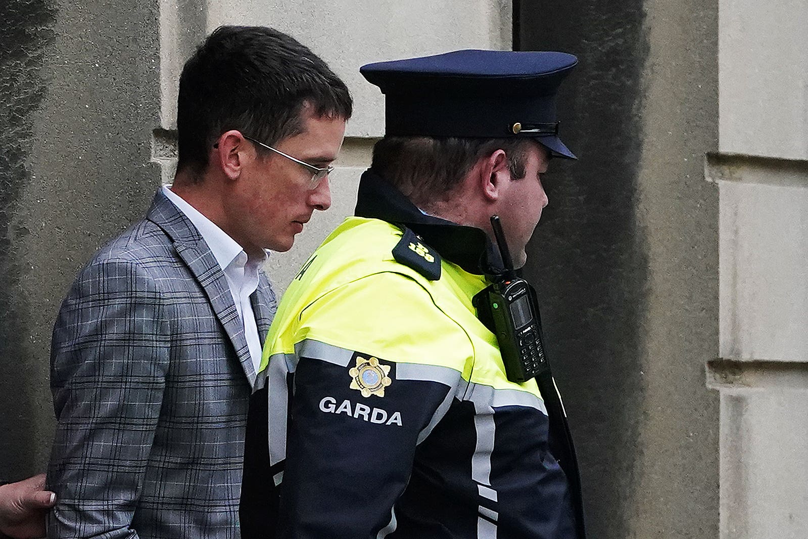 Irish schoolteacher Enoch Burke leaving the High Court, Dublin, last year (Brian Lawless/PA)