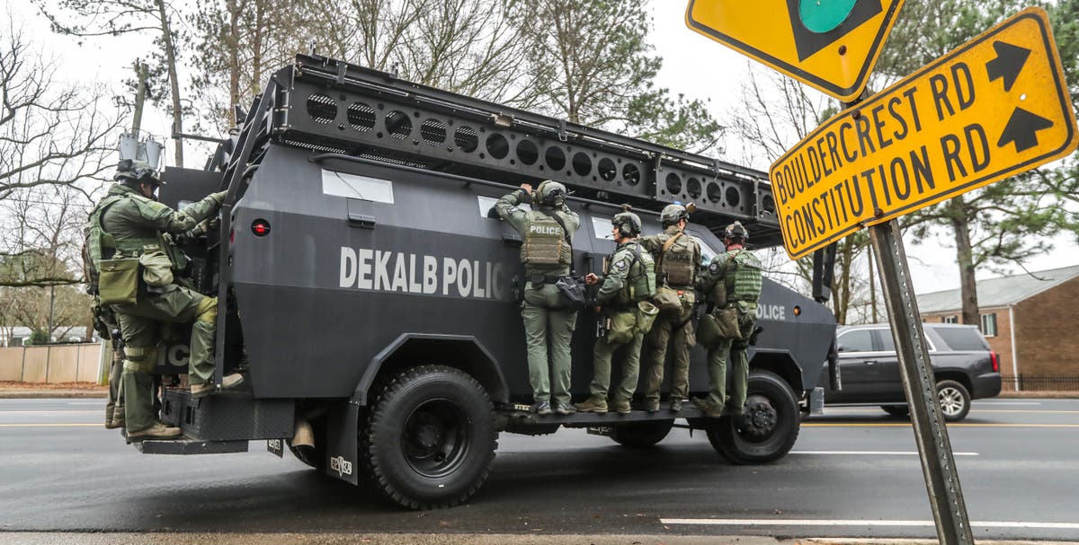 Atlanta activists honour protester fatally shot opposing $90m Atlanta ‘Cop City’ training centre 