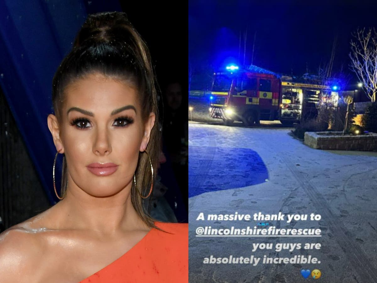 Rebekah Vardy thanks firefighters after blaze destroys home gym