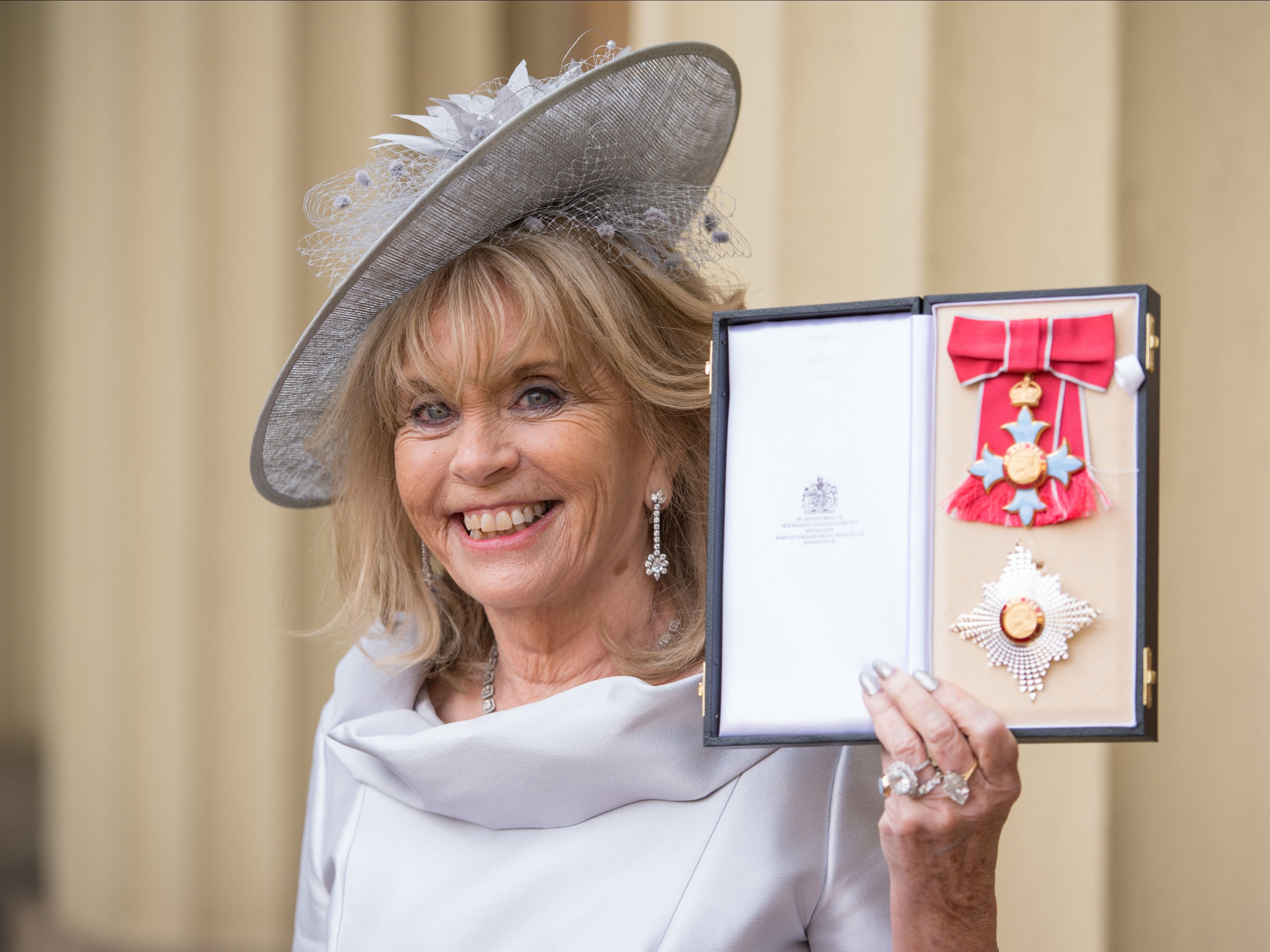 Dame Ann Gloag at Buckingham Palace in 2019
