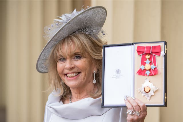 <p>Dame Ann Gloag at Buckingham Palace in 2019 </p>