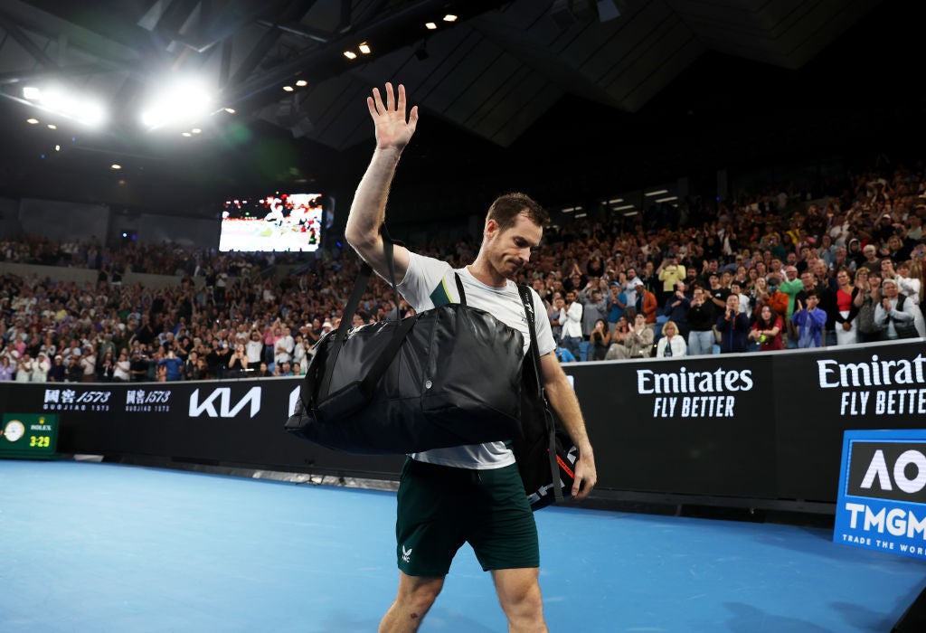 <p>Murray waves goodbye to the Australian Open</p>