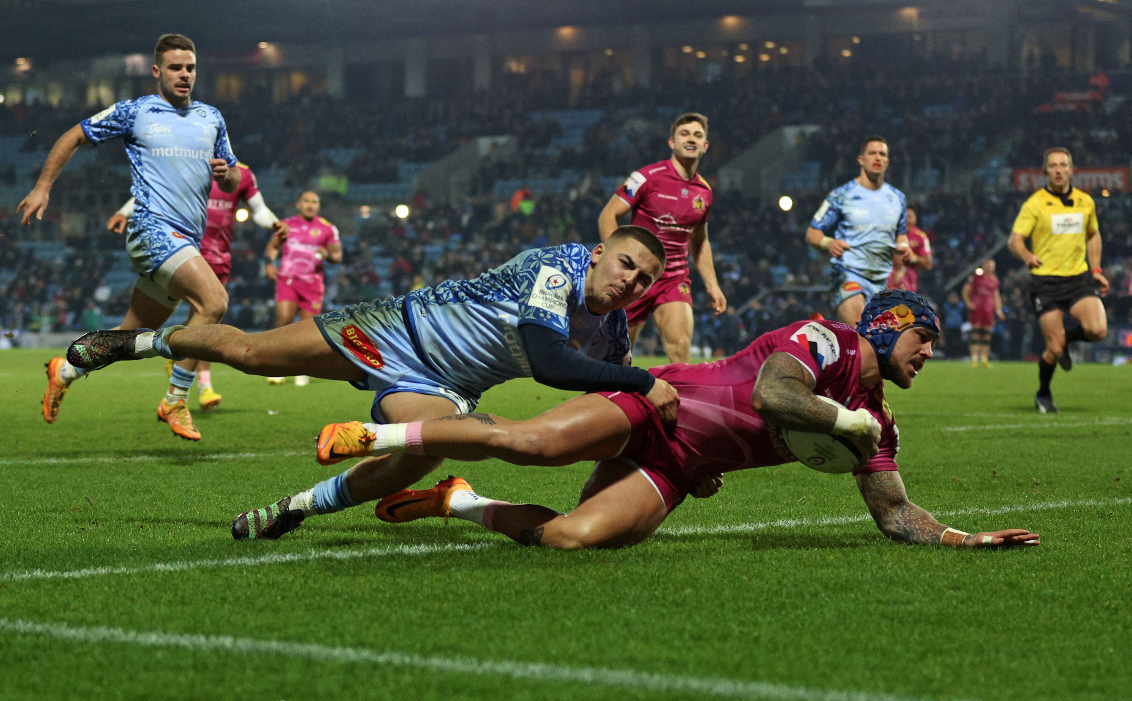Jack Nowell was among the try-scorers