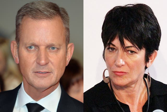 <p>Jeremy Kyle and Ghislaine Maxwell</p>