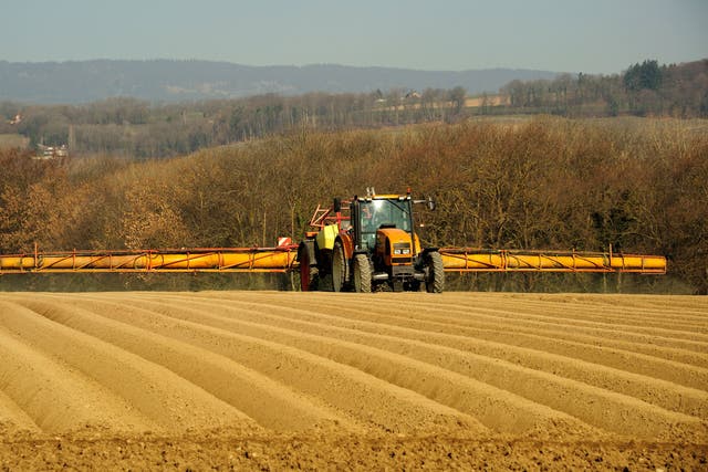 Herbicide is sprayed on a field (Alamy/PA)
