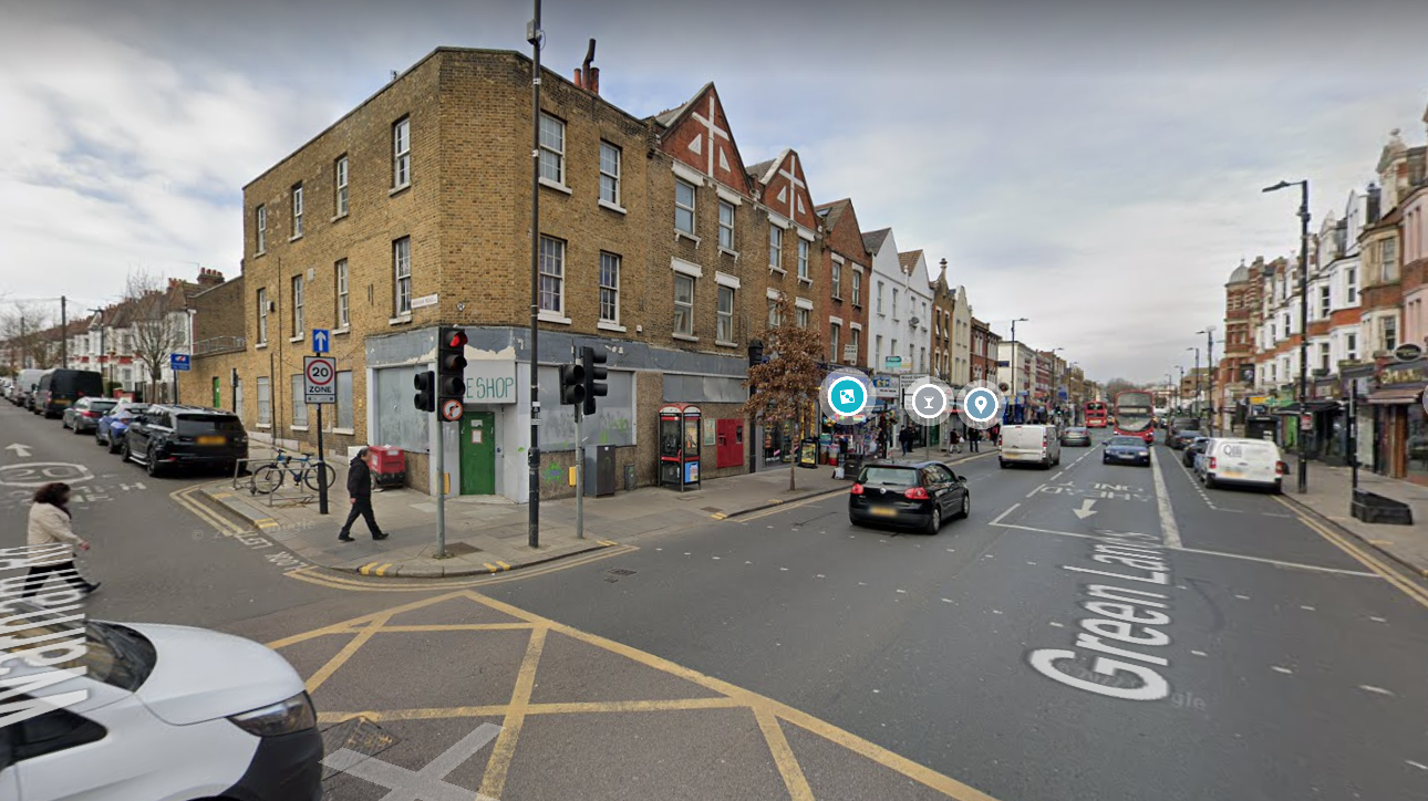 A google image of the junction where the collision happened