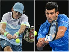 Novak Djokovic vs Alex De Minaur - LIVE: Latest updates from the Australian Open