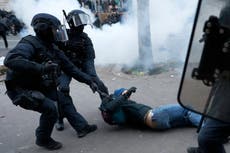 Man ‘loses testicle’ after being clubbed by police at France pension protests