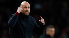 Erik ten Hag ‘annoyed’ at Arsenal loss as he urges Man United to ‘change mentality’