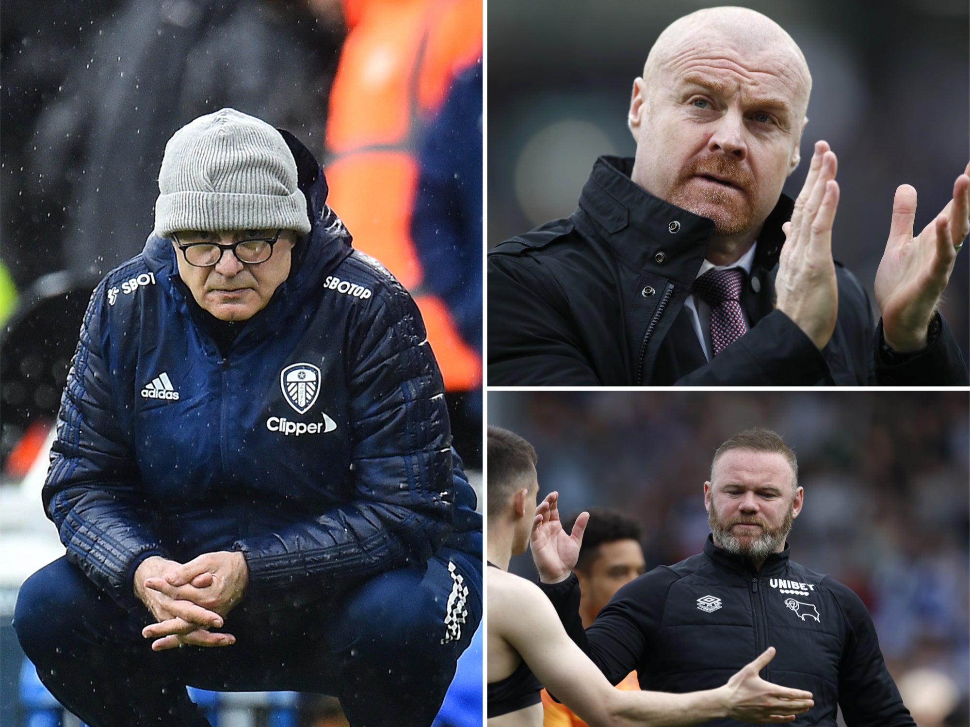 Marcelo Bielsa, Sean Dyche and Wayne Rooney are in the frame