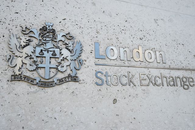 The FTSE 100 finished the day up 14.08 points, or 0.18%, at 7,784.67 on Monday (PA)