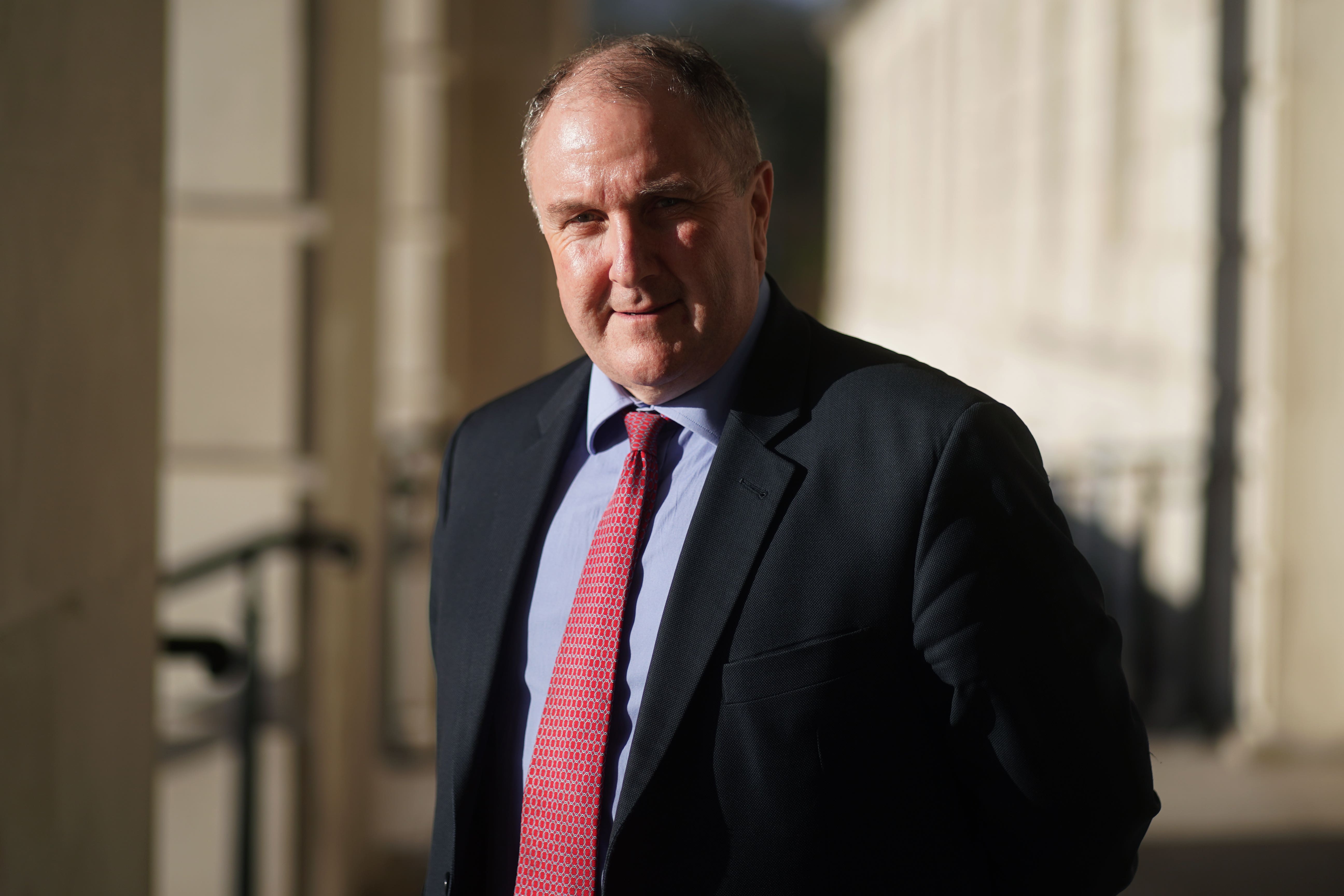 Conservative MP Simon Hoare, who is chairman of the Northern Ireland Affairs Committee, outside Parliament Buildings, Stormont in Belfast (Brian Lawless/PA)