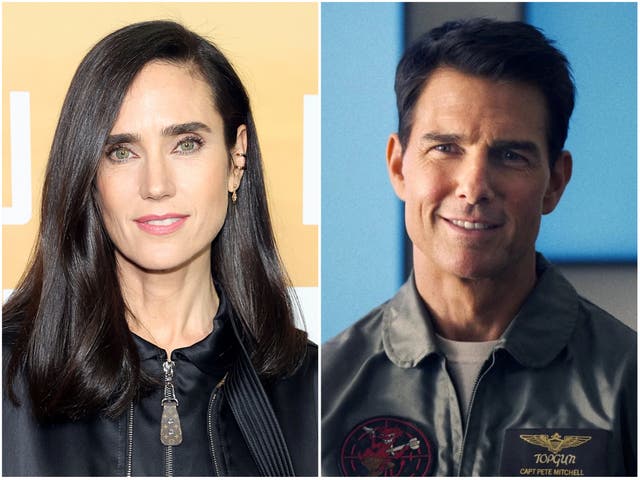 <p>Jennifer Connelly and Tom Cruise</p>