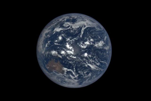 <p>Image of Earth taken by Nasa’s Epic camera on the Deep Space Climate Observatory (DSCOVR) spacecraft</p>