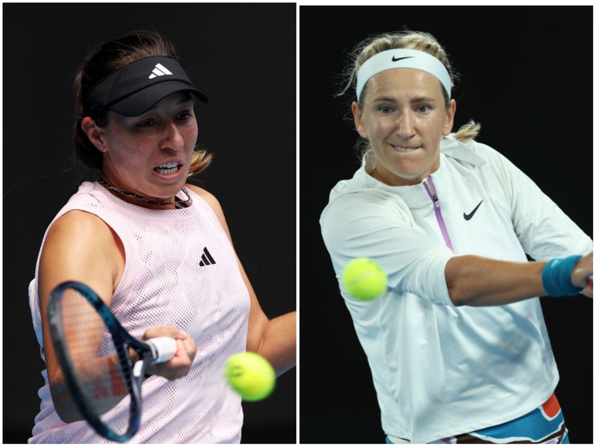 Australian Open 2023 LIVE: Victoria Azarenka vs Jessica Pegula latest score and Stefanos Tsitsipas in action