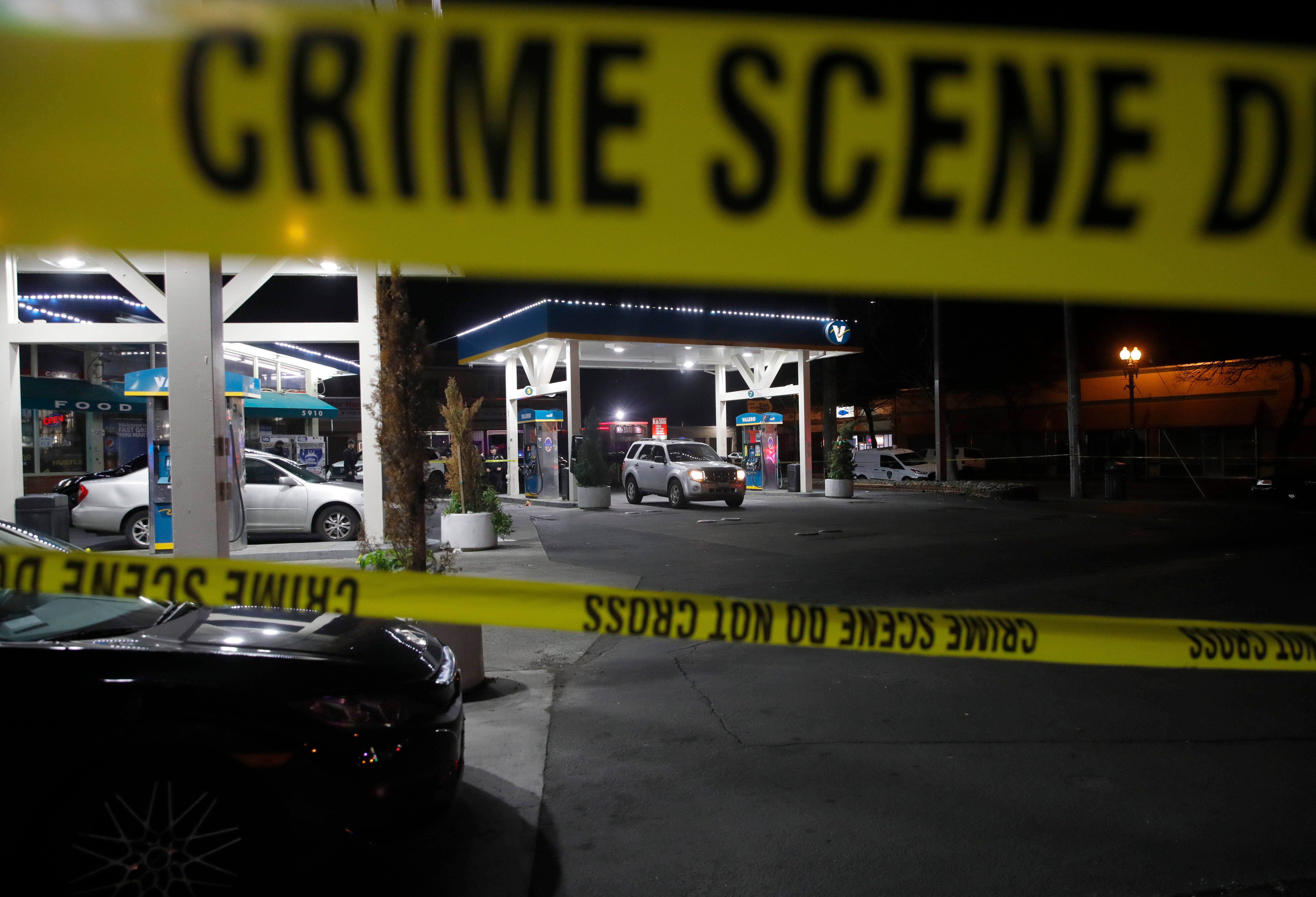 California Gas Station Shootout