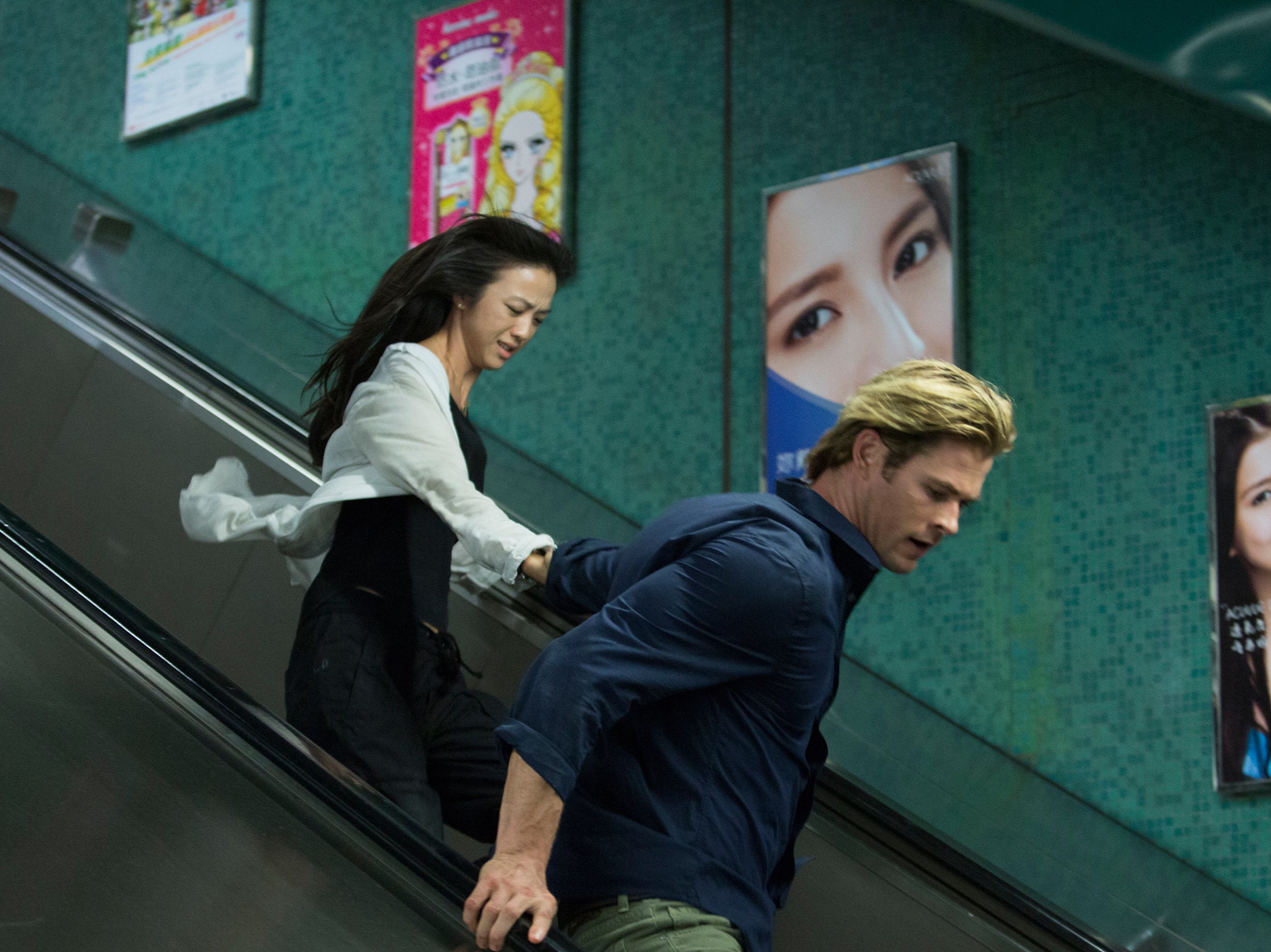 Tang Wei and Chris Hemsworth in ‘Blackhat'
