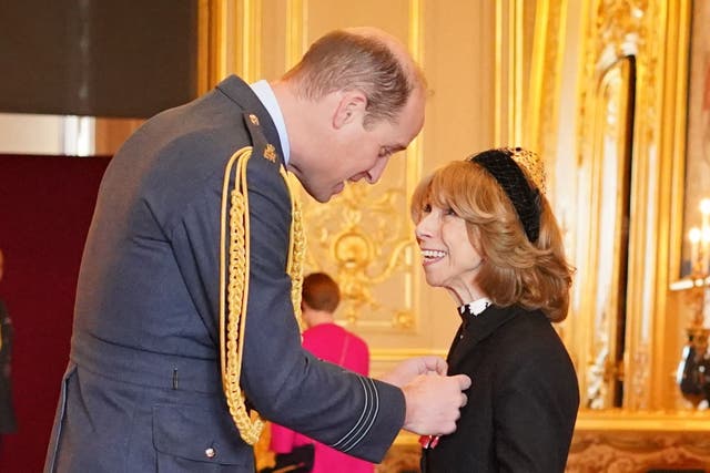 Actress Helen Worth is made a Member of the Order of the British Empire (Jonathan Brady/PA)