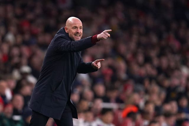 Erik ten Hag is determined to end Manchester United’s trophy drought (John Walton/PA)