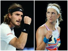 Stefanos Tsitsipas and Victoria Azarenka make experience count at Australian Open