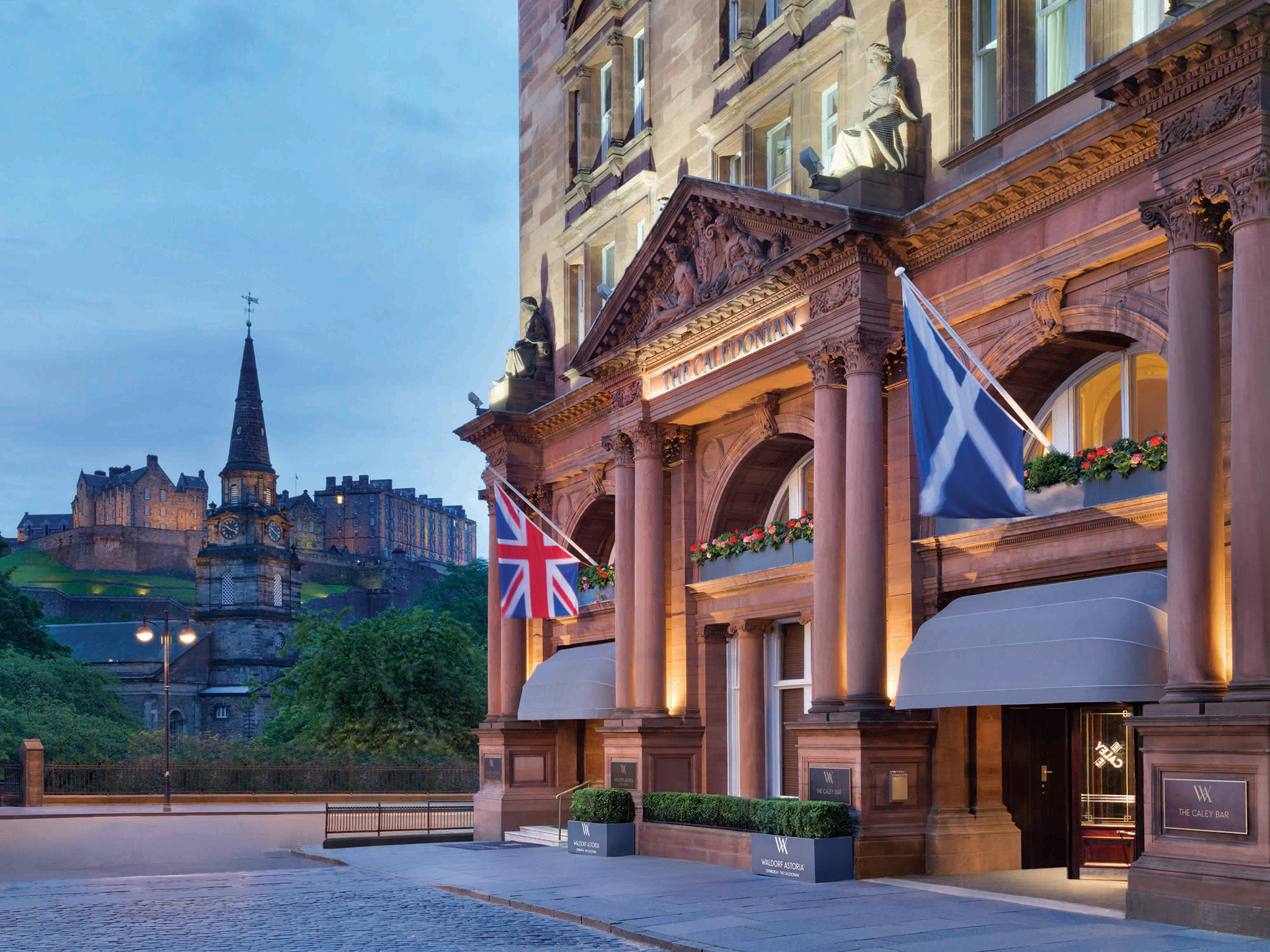 The exterior of the Waldorf Astoria Edinburgh - The Caledonian