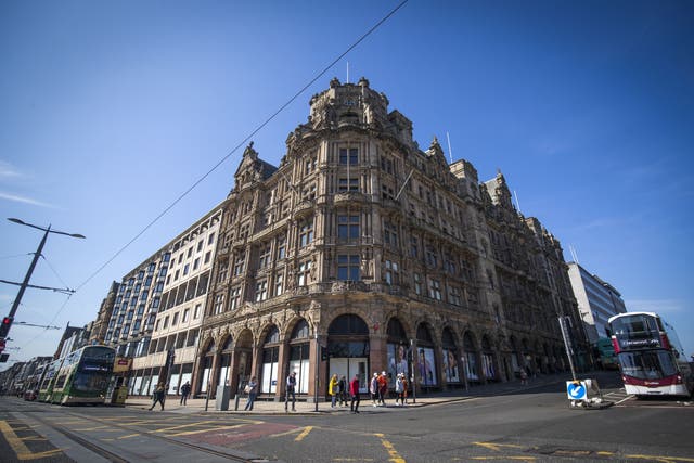 The former Jenners department store has been a landmark in Edinburgh since the 19th century (PA)
