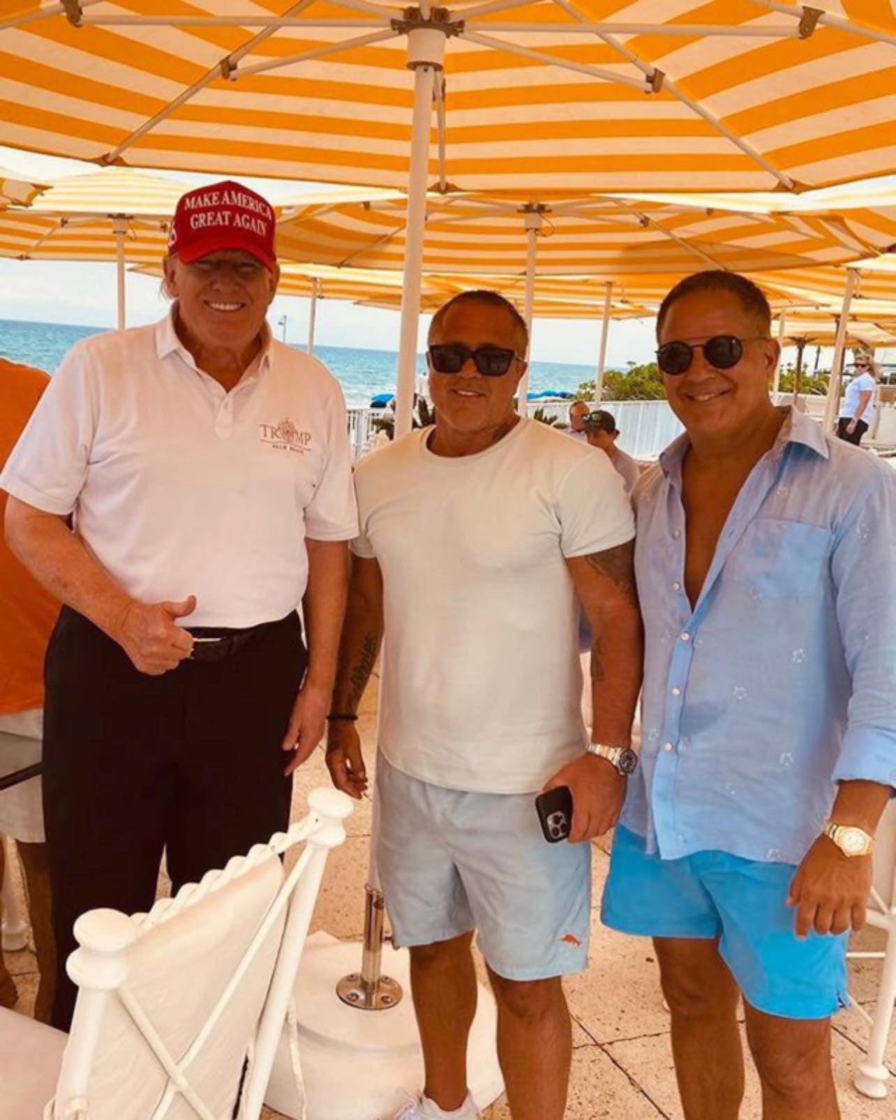 Donald Trump photo posted by John Alite on open Facebook personality page on 9 November 2022, Palm Beach, FL, United States