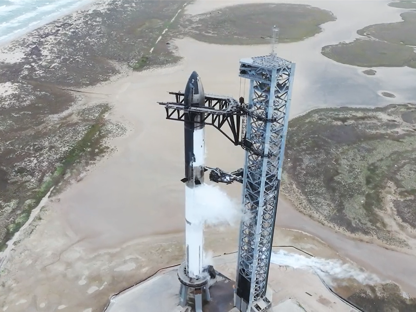SpaceX performed a full flight-like wet dress rehearsal of a fully-stacked Starship rocket at its Starbase facility in Texas on Monday, 23 January