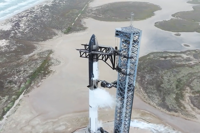 <p>SpaceX performed a full flight-like wet dress rehearsal of a fully-stacked Starship rocket at its Starbase facility in Texas on Monday, 23 January</p>