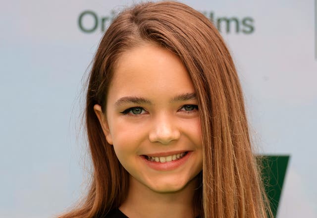 <p>Actor Ryan Kiera Armstrong, 12, attends Apple Original Films’ ‘Luck’ premiere event at Regency Village Theatre in 2022 </p>