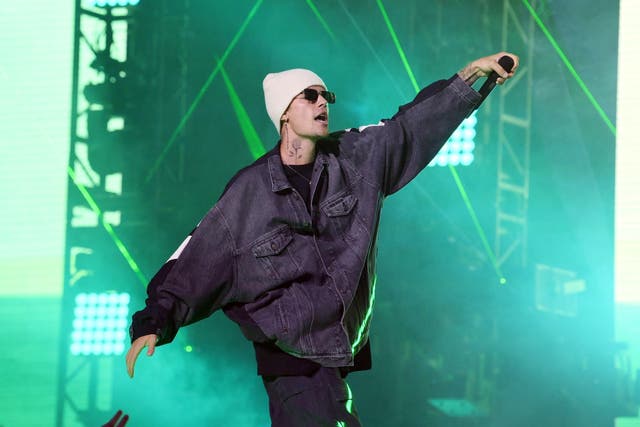 Bieber, one of the best-selling artists of recent years, with seven number one singles in the UK, is the latest star to cash out on their back catalogue (PA)