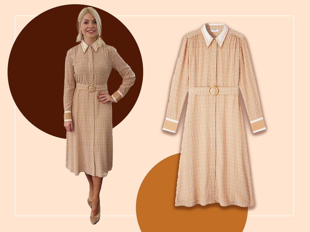 Holly Willoughby’s cream shirt dress today is from a brand Kate Middleton loves