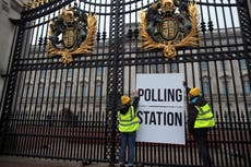 Activists unveil polling station sign at Palace in protest over coronation