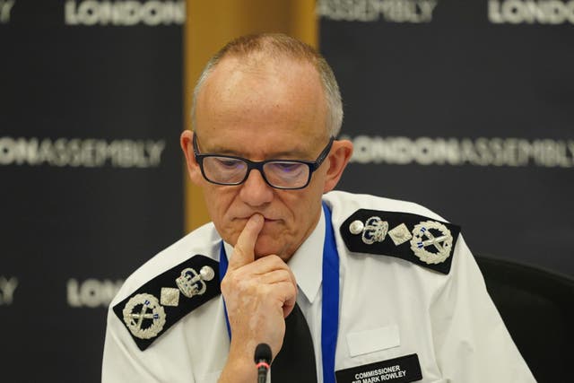 Metropolitan Police Commissioner Sir Mark Rowley has warned that the process of reforming the force won’t be rapid and will be painful. (Yui Mok/PA)