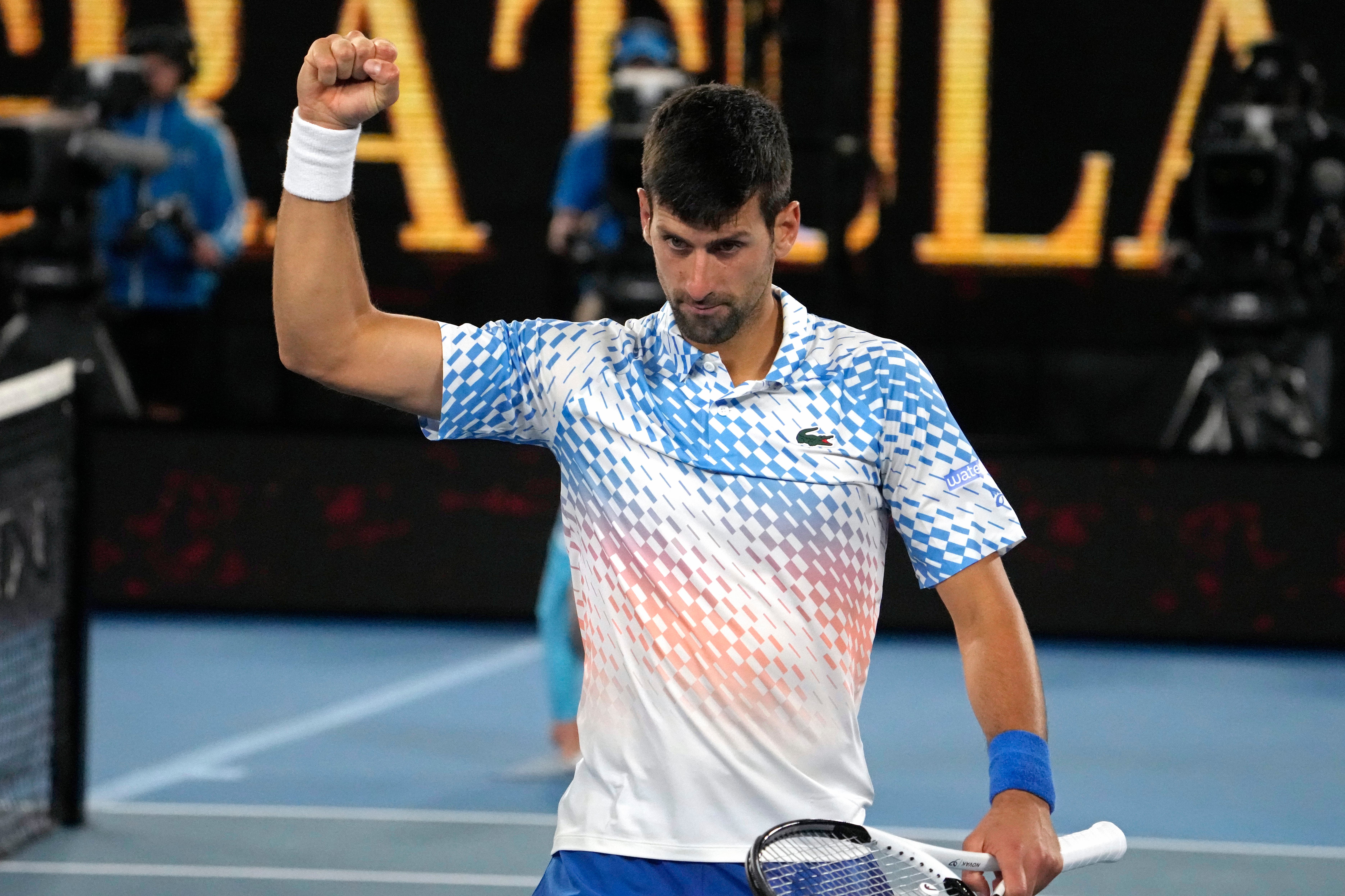 Novak Djokovic eased to victory over Andrey Rublev (Ng Han Guan/AP)