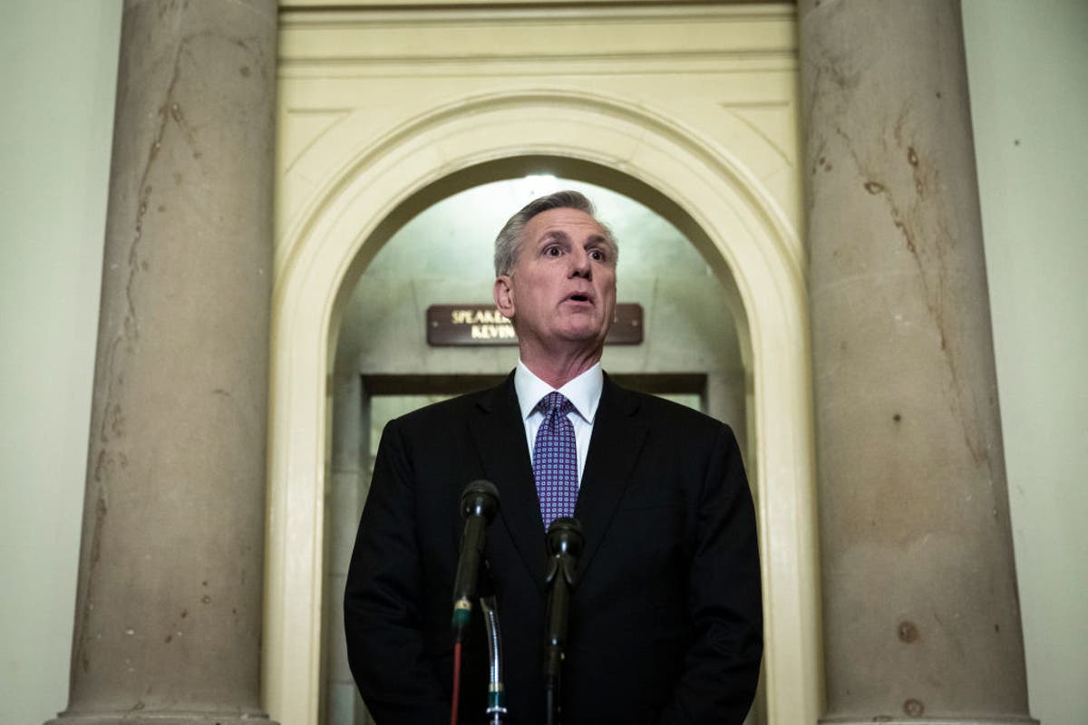 Kevin McCarthy loses his cool at reporters questioning his backing of George Santos