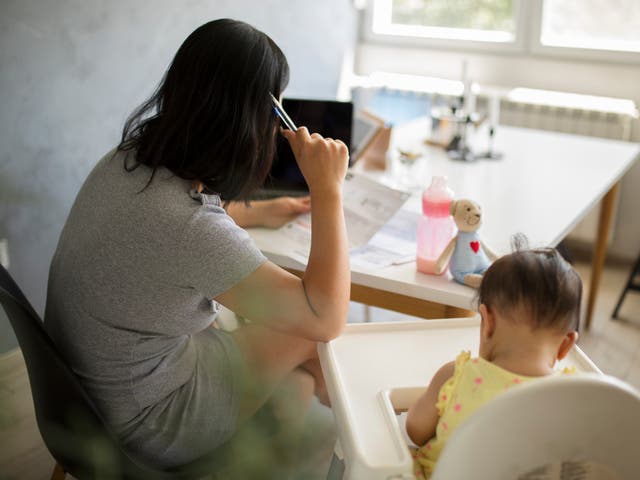 <p>Close to 80 per cent of mothers work outside the home, yet they are are consistently paid less for their work</p>