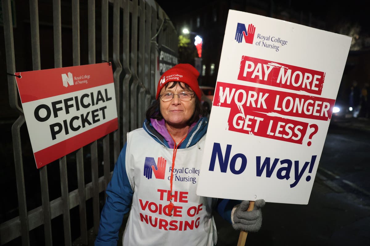 Health workers take to the picket lines in Northern Ireland