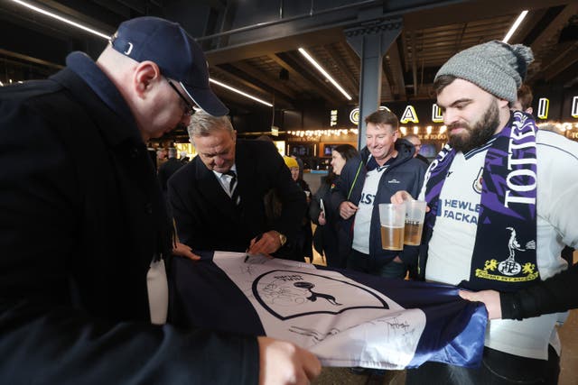 Tottenham ambassador Gary Mabbutt at the club’s first ever official supporters’ club pre-match social event (Tottenham Hotspur FC/Handout)